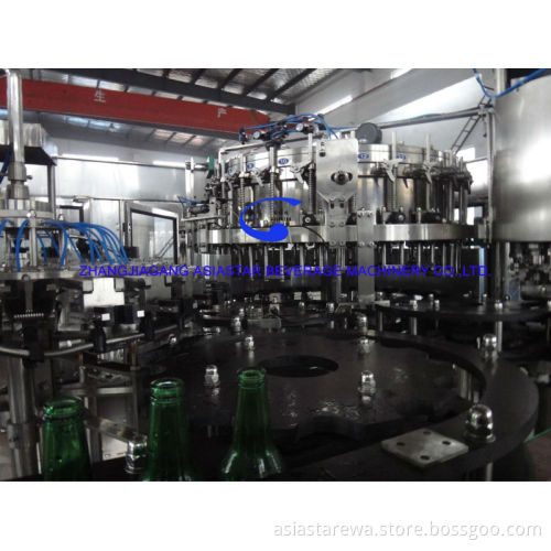 Monobloc 24-24-8 glass bottled beer filling machine